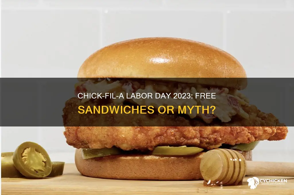 is chick fil a giving free sandwiches on labor day