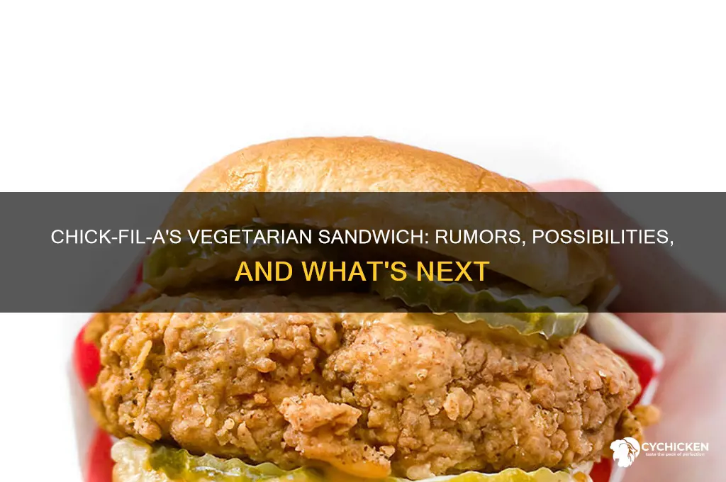 is chick fil a going to make a vegetarian sandwich
