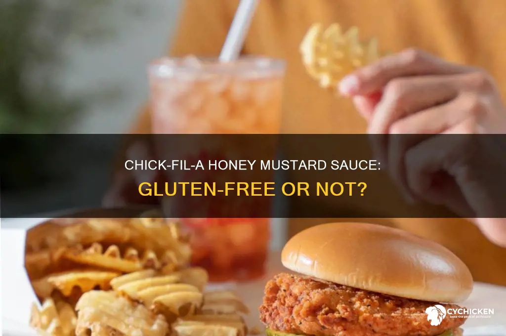 is chick fil a honey mustard sauce gluten free