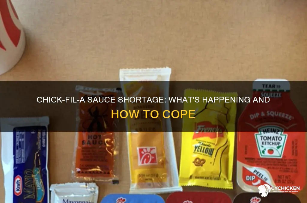 is chick fil a out of sauce