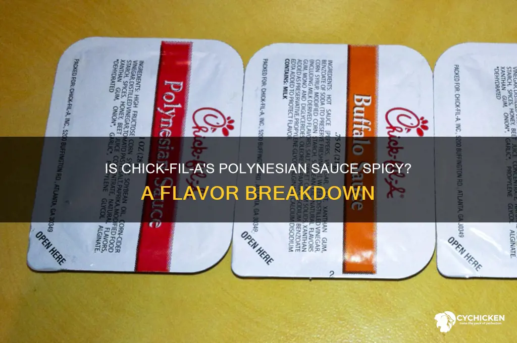 is chick fil a polynesian sauce spicy
