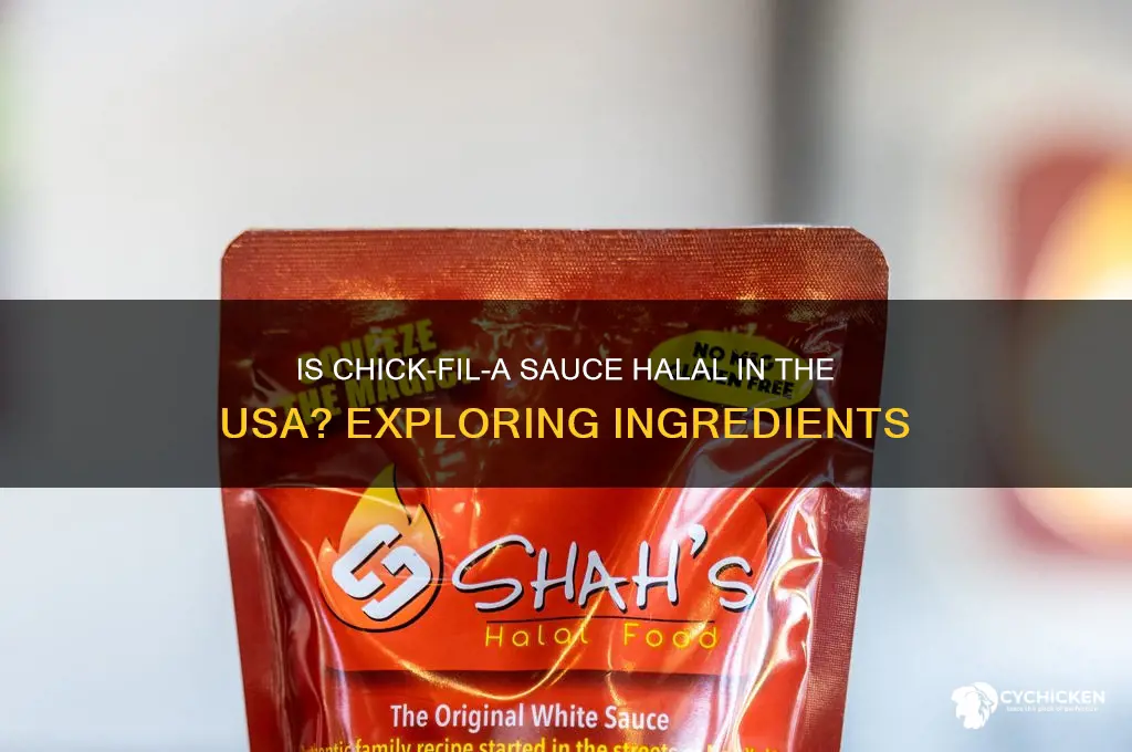 is chick fil a sauce halal in usa