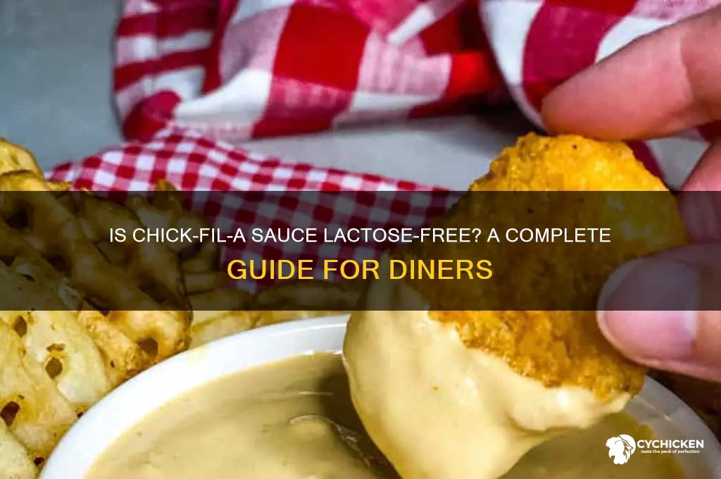 is chick fil a sauce lactose free