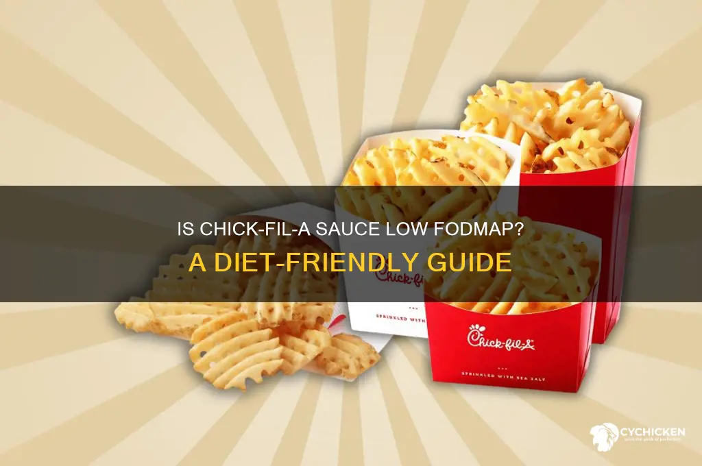 is chick fil a sauce low fodmap