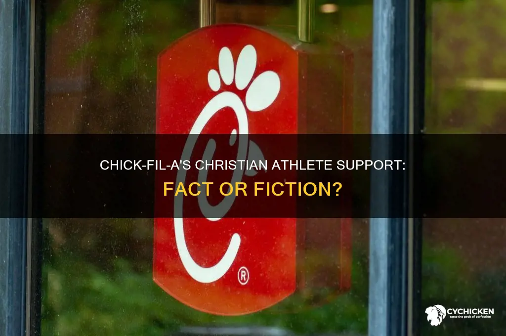 is chick fill a not backing christian athelets