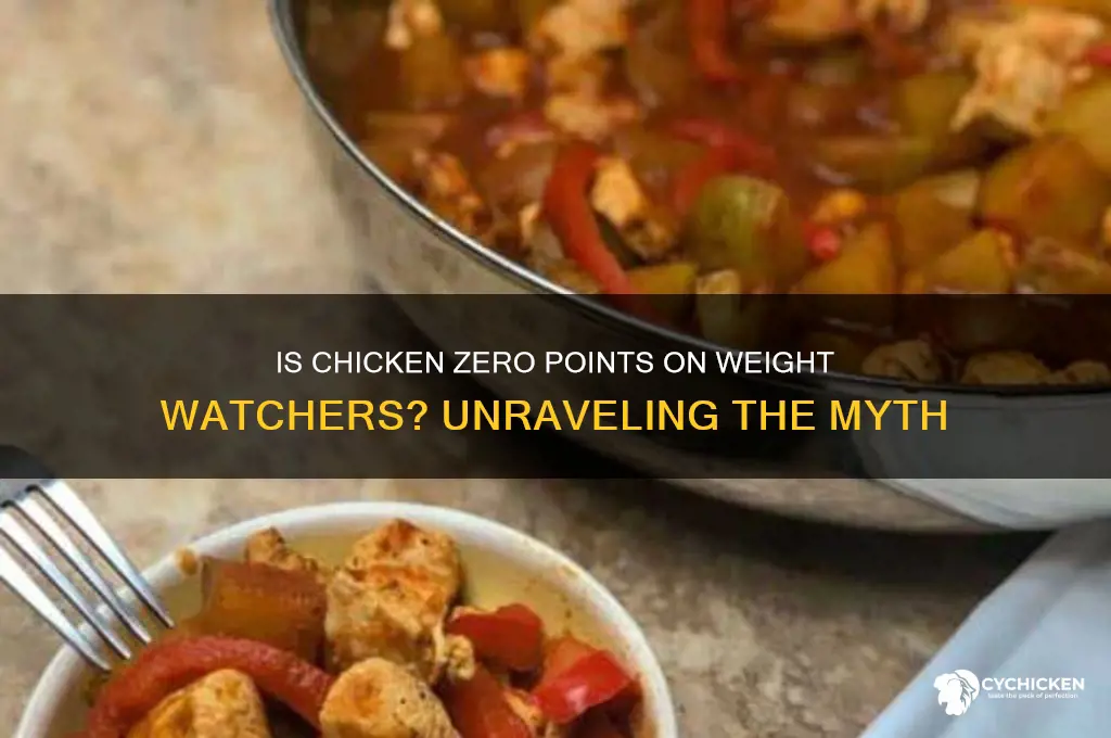 is chicken 0 points on weight watchers