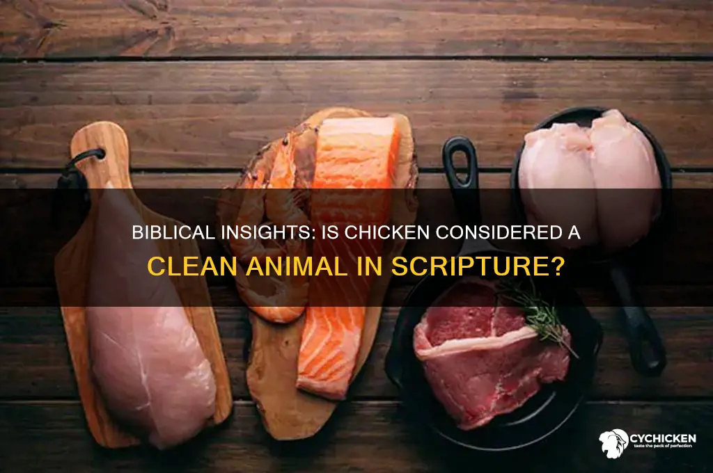 is chicken a clean animal in the bible