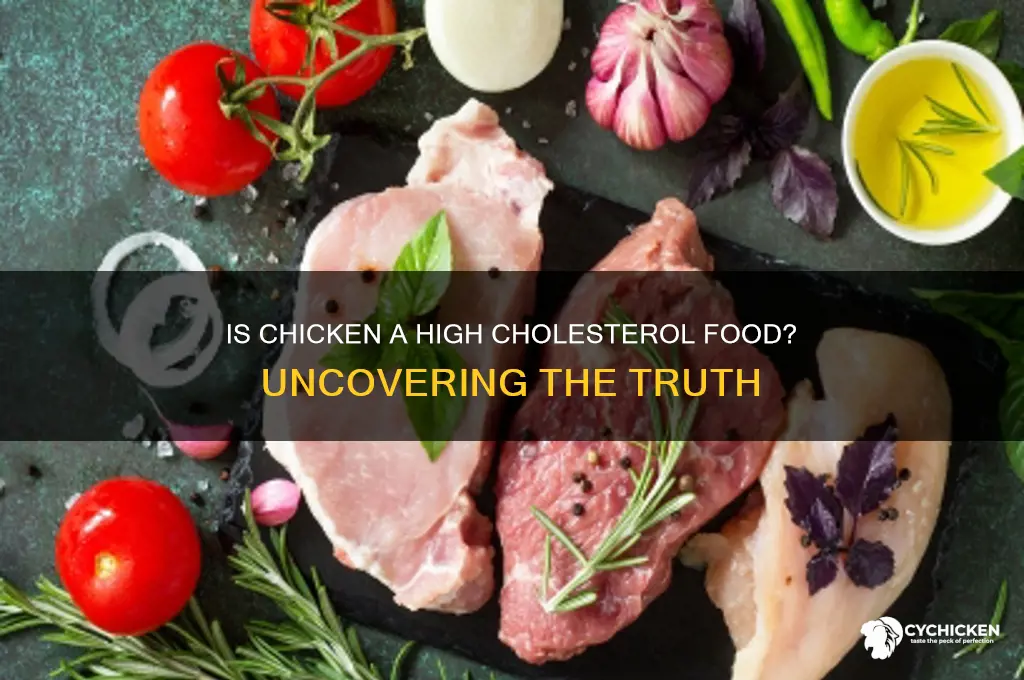 is chicken a high source of cholesterol