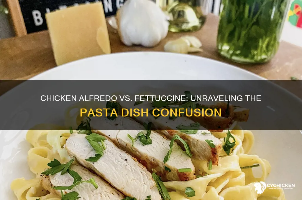 is chicken alfredo and fettuccine the same