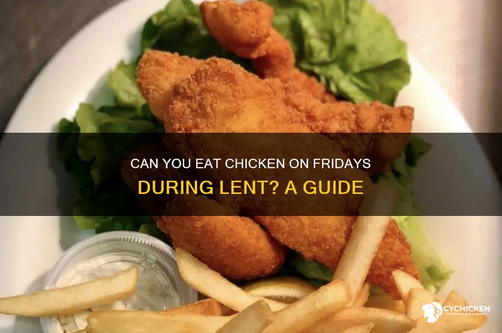 is chicken allowed during lent on fridays