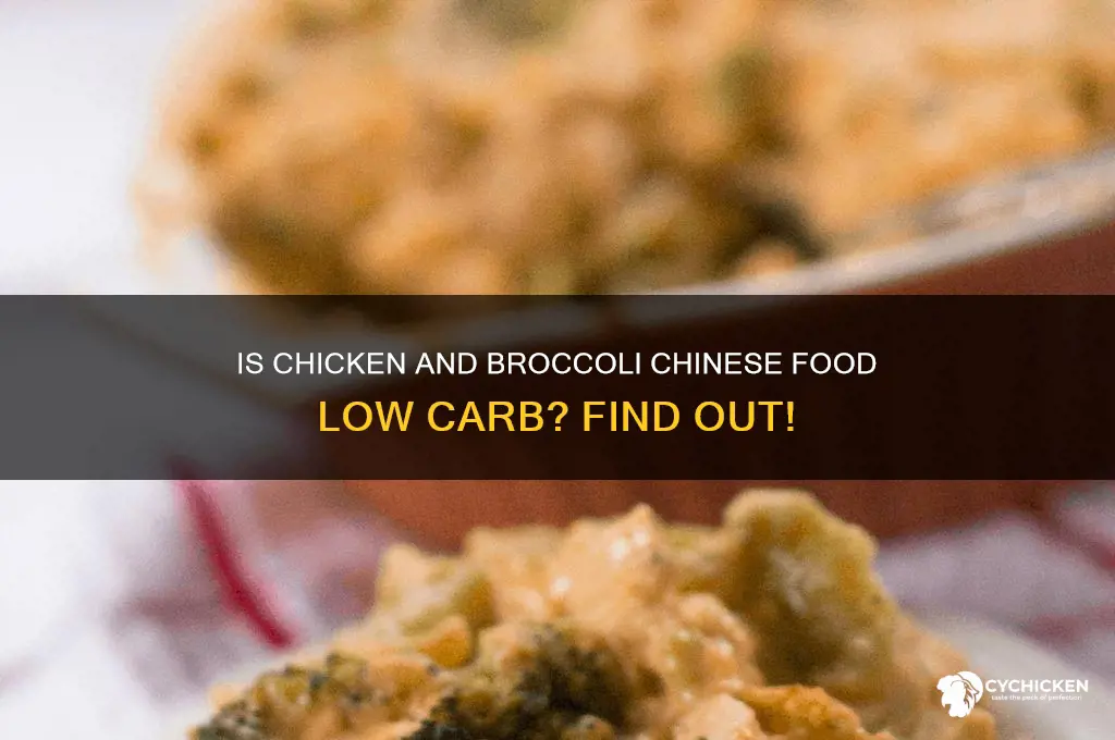is chicken and broccoli chinese food low carb