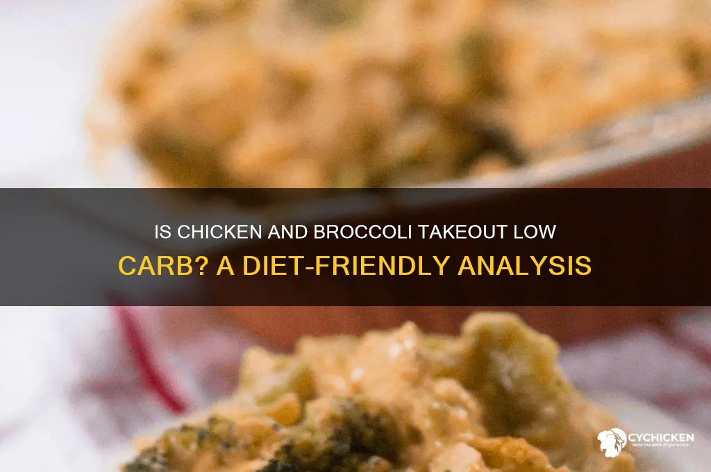 is chicken and broccoli take out low carb