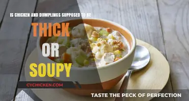 Chicken and Dumplings: Thick or Soupy?