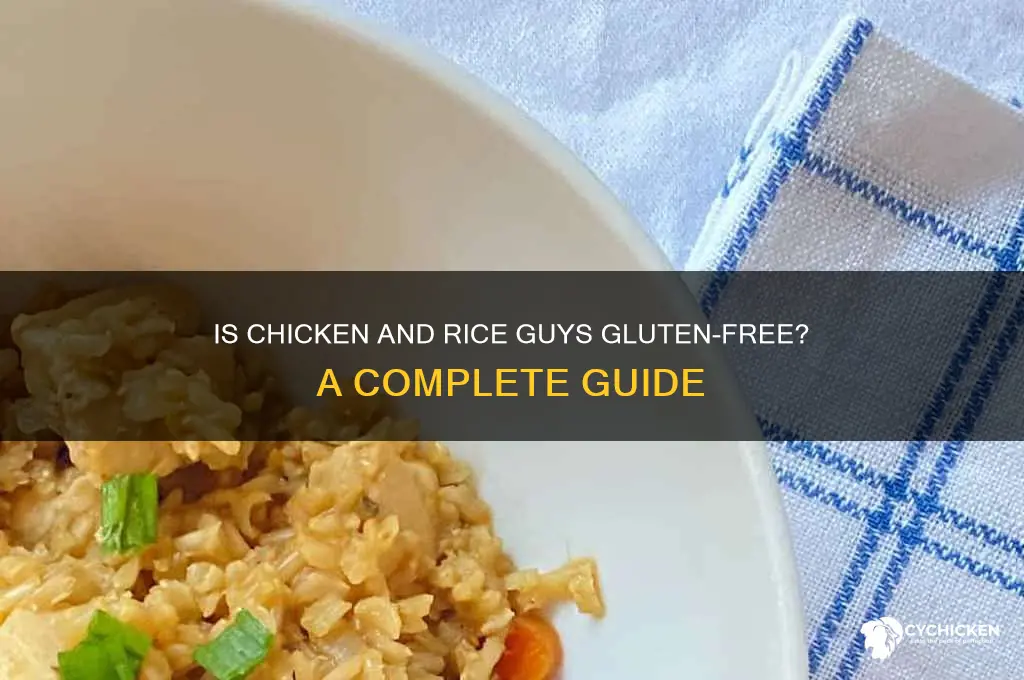 is chicken and rice guys gluten free