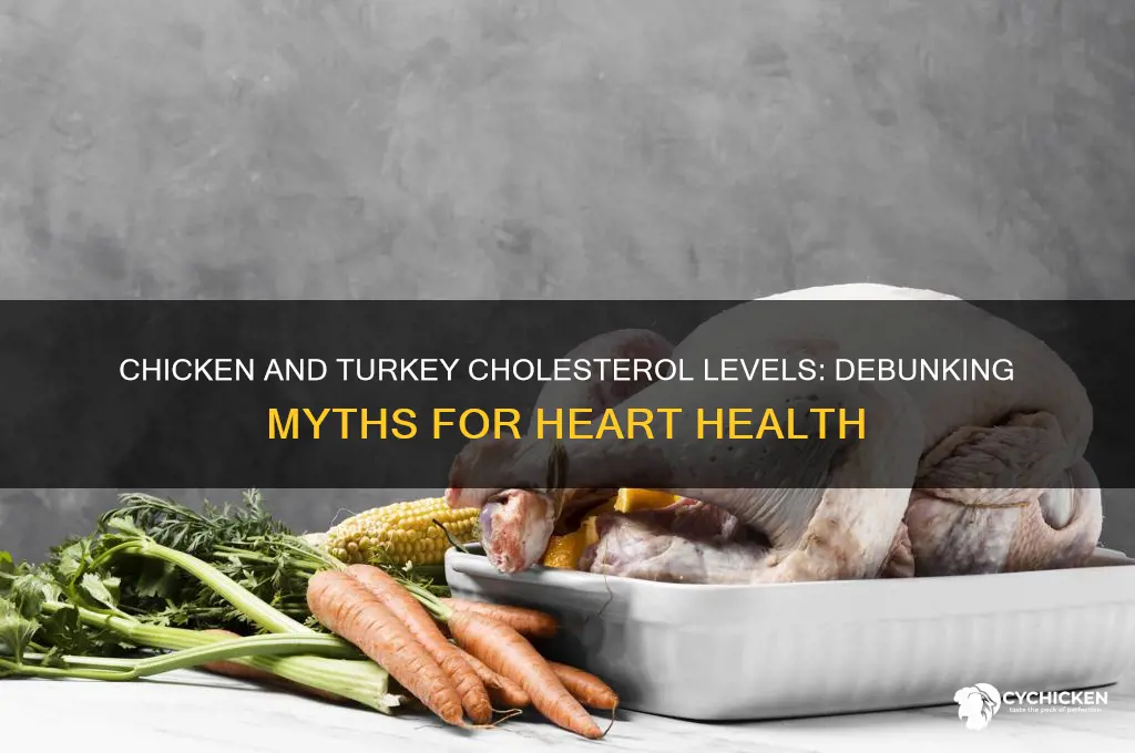 is chicken and turkey high in cholesterol