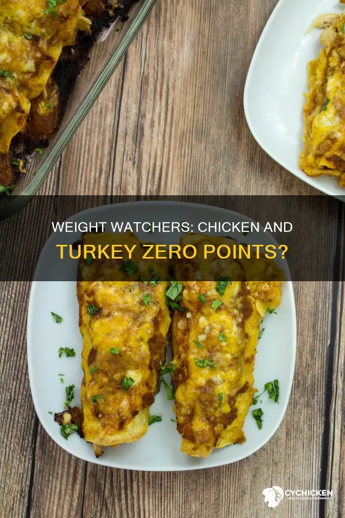 is chicken and turkey zero points on weight watchers
