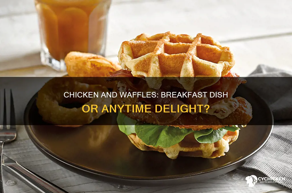 is chicken and waffles a breakfast food