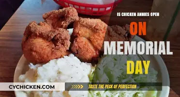 Is Chicken Annie's Open on Memorial Day? Check Hours Here