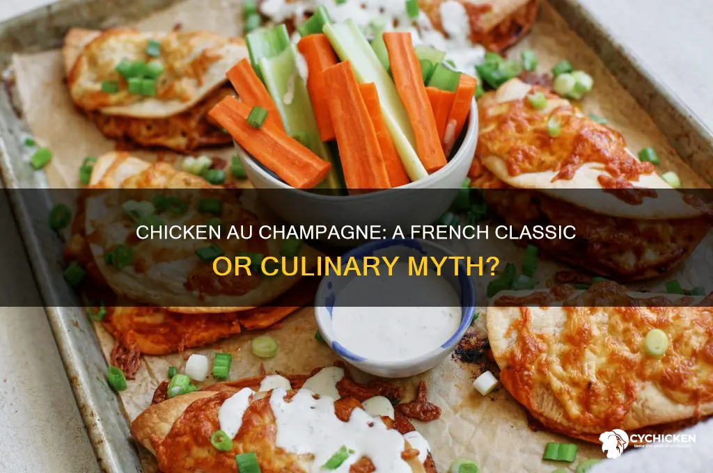 is chicken au champagne actually a french dish