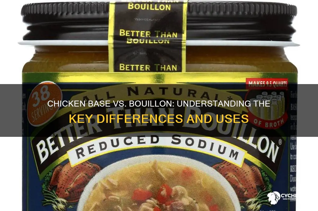 is chicken base and bouillon the same