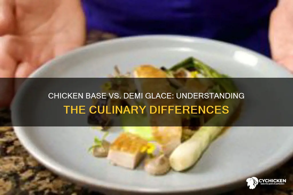 is chicken base the same as demi glace
