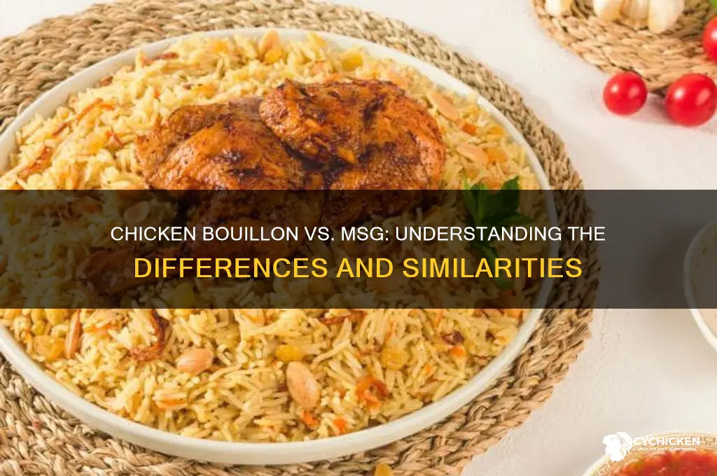 is chicken bouillon the same as msg