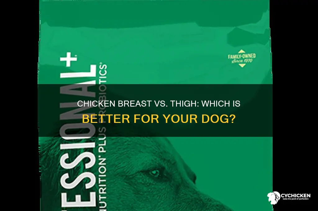 is chicken breast or chicken thigh better for dogs