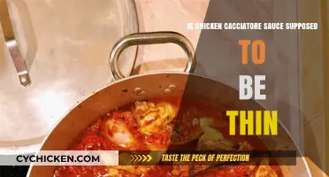 Chicken Cacciatore Sauce Consistency: Thin or Thick? The Debate Explained
