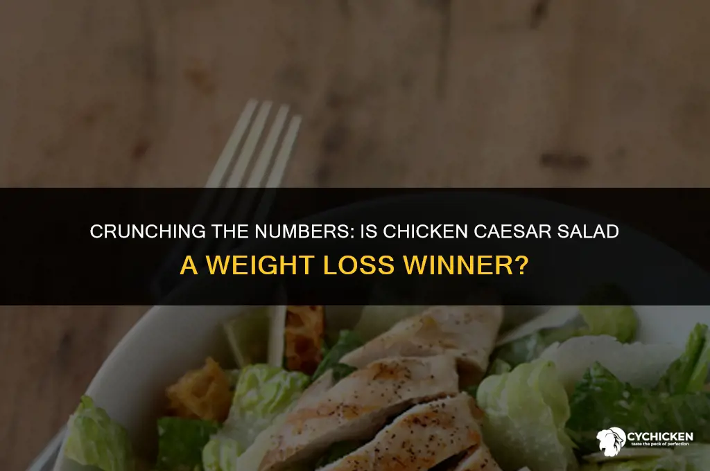 is chicken caesar salad healthy for weight loss