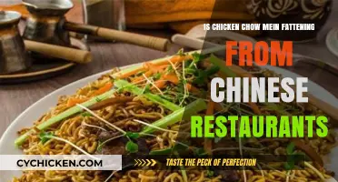 Is Chicken Chow Mein from Chinese Restaurants Fattening? Let's Find Out