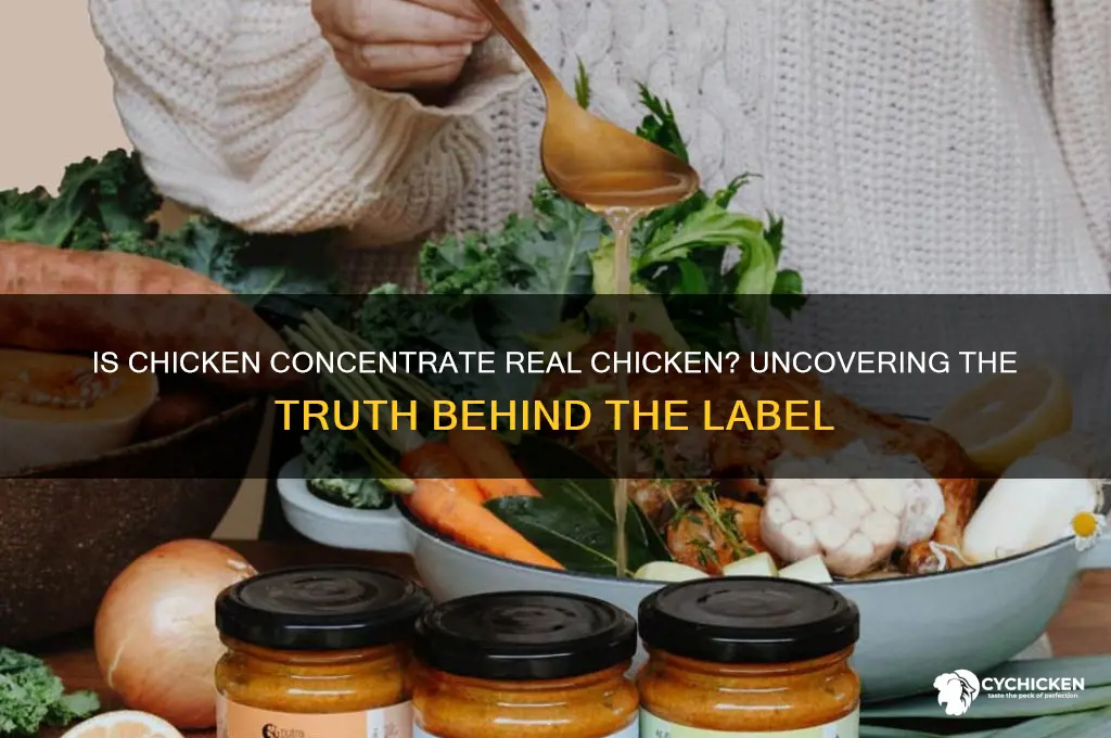 is chicken concentrate made from real chicken