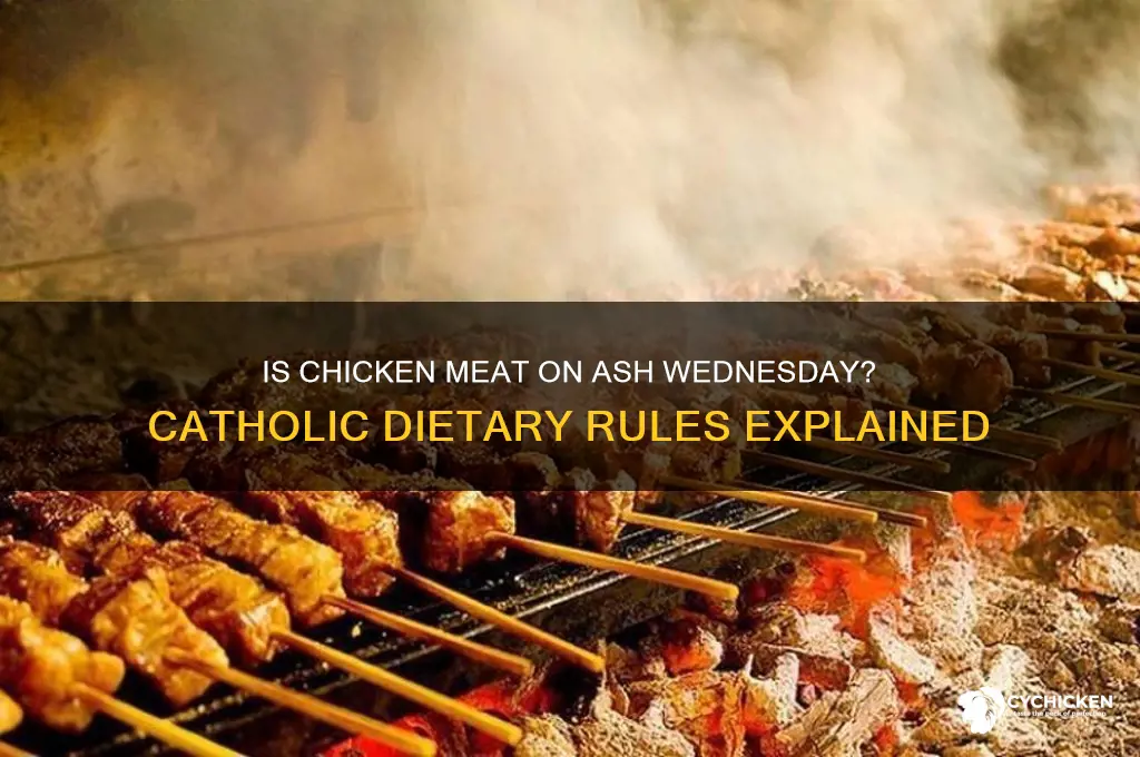 is chicken considered meat for ash wednesday