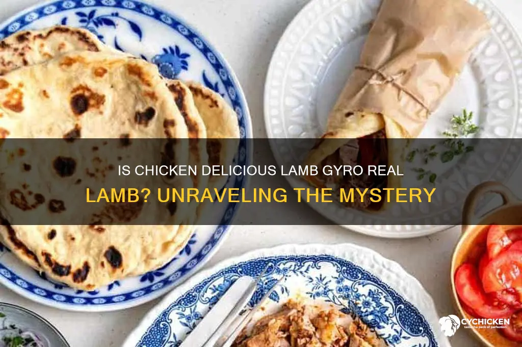 is chicken delicious lamb gyro real lamb