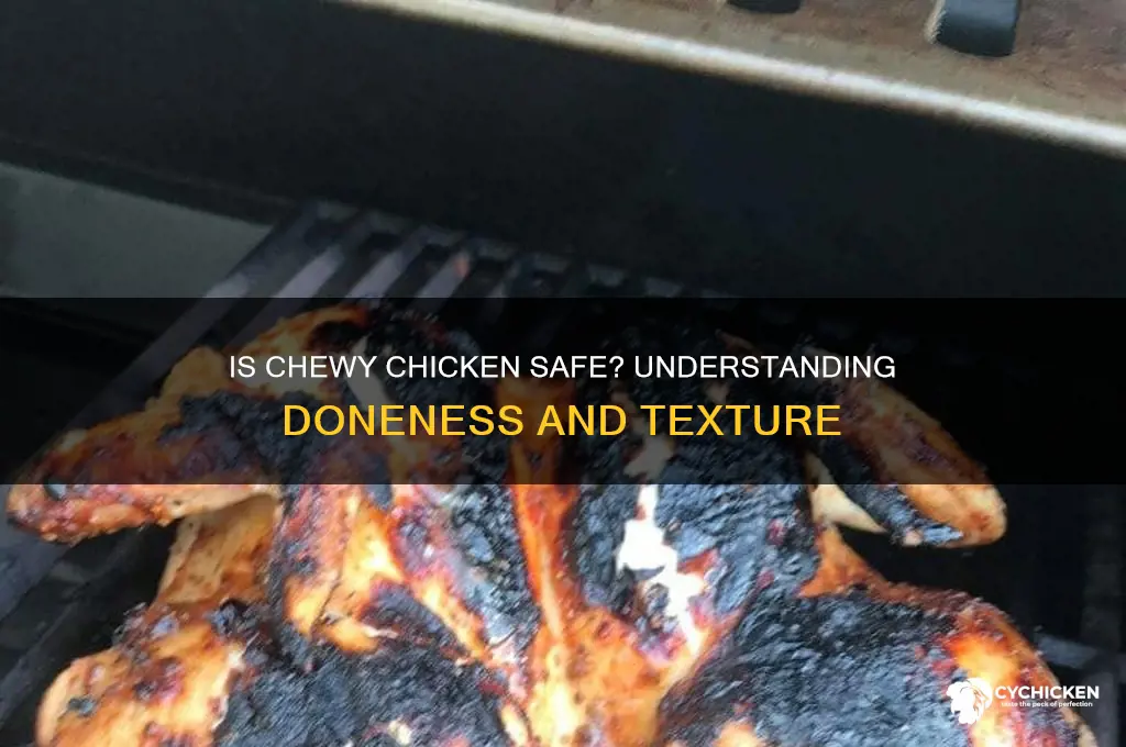 is chicken done when it is chewy