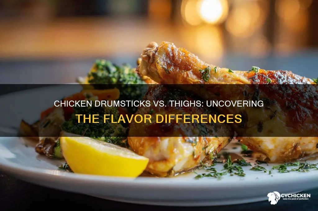 is chicken drumsticks and thighs taste the same