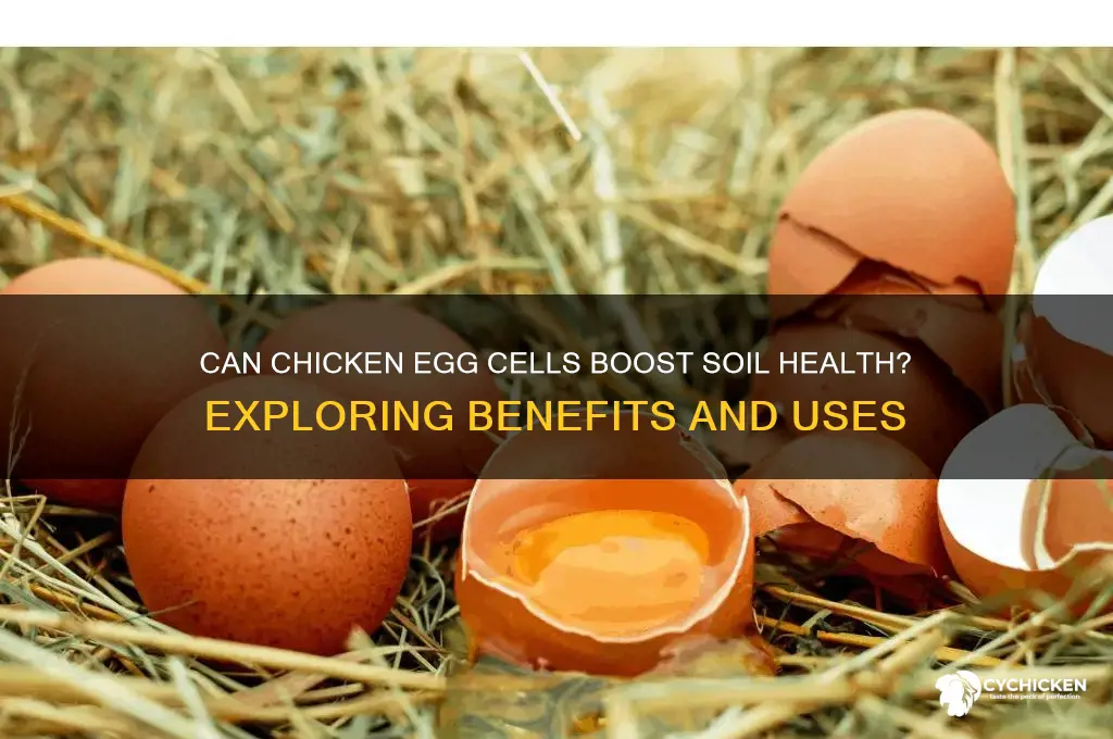is chicken edgg cells goid for soil