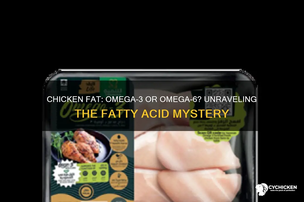 is chicken fat omega 3 or 6