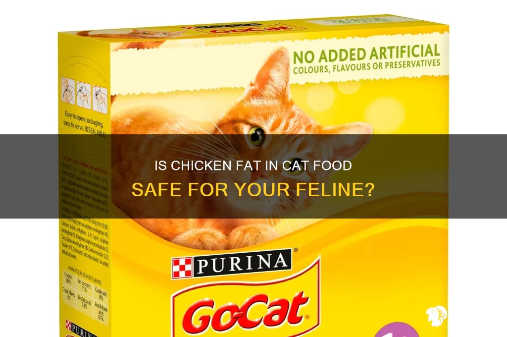 is chicken fat safe in cat food