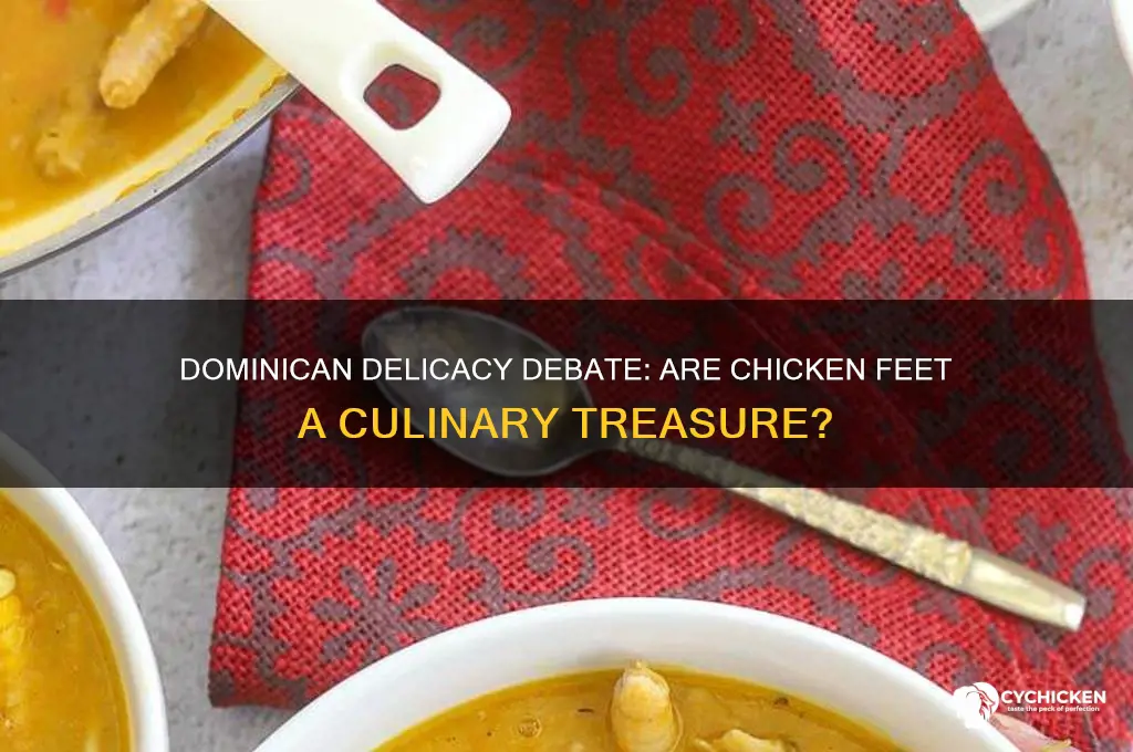 is chicken feet a delicacy in dominican republic