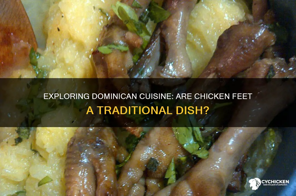 is chicken feet a traditional dominican dish