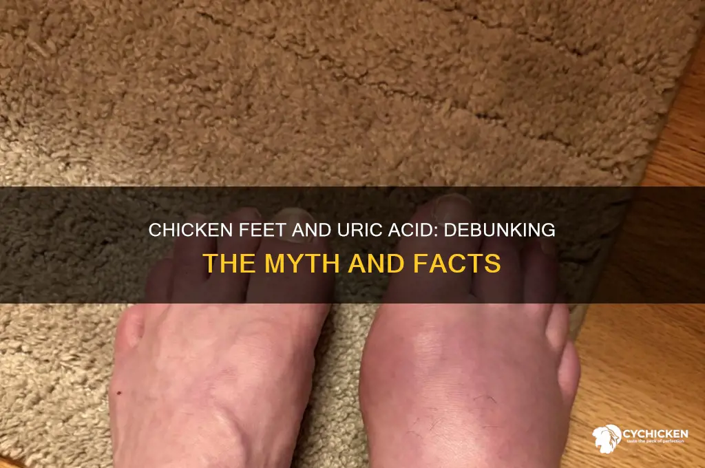 is chicken feet high in uric acid