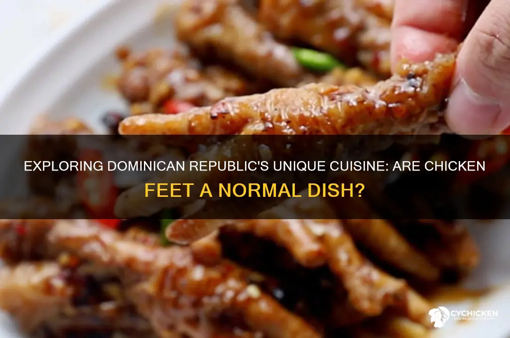 is chicken feet normal in dominical republican