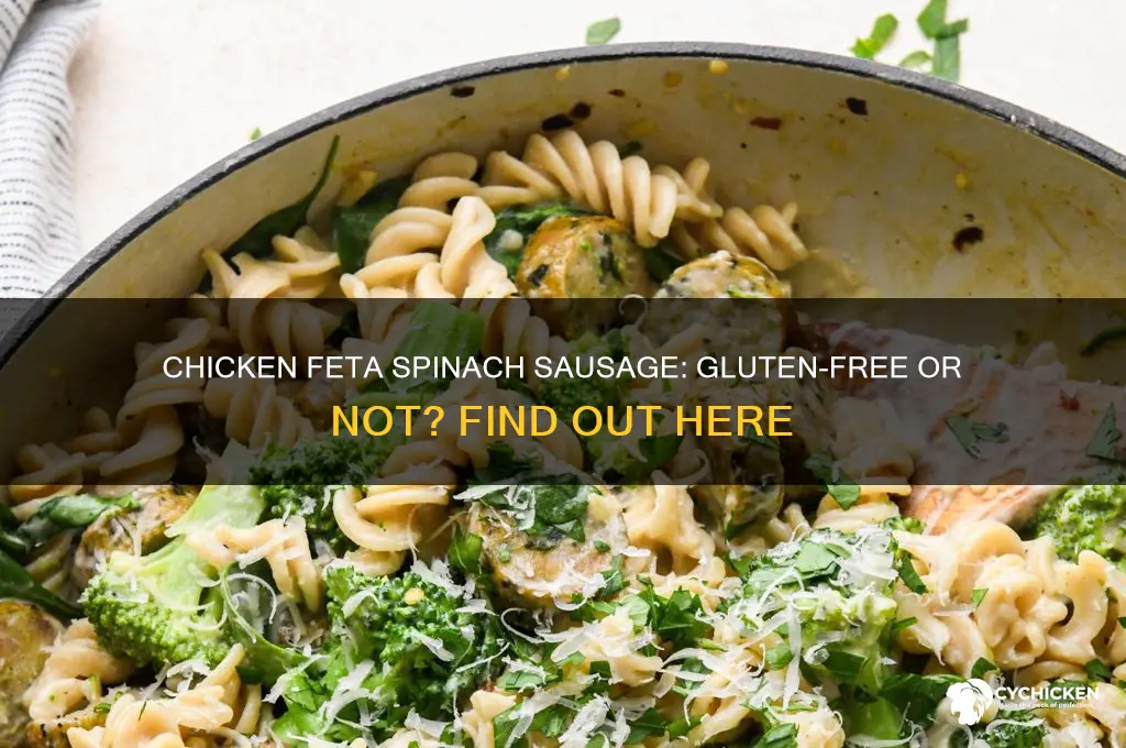 is chicken feta spinach sausage gluten free
