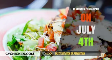 Is Chicken Fiesta Open for July 4th Celebrations?