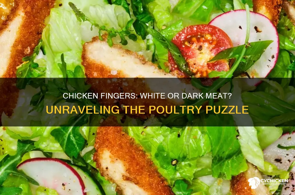 is chicken fingers white or dark meat