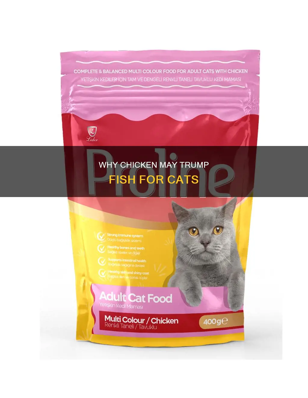is chicken food better for a cat then fish