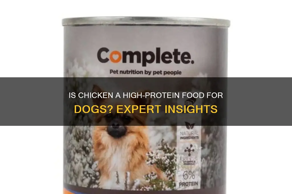 is chicken for dogs high in protein