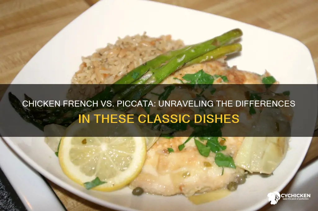 is chicken french the same as piccata