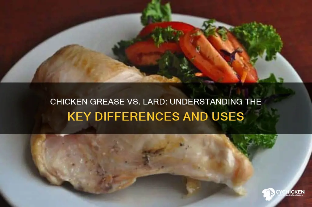 is chicken grease lard the same thing