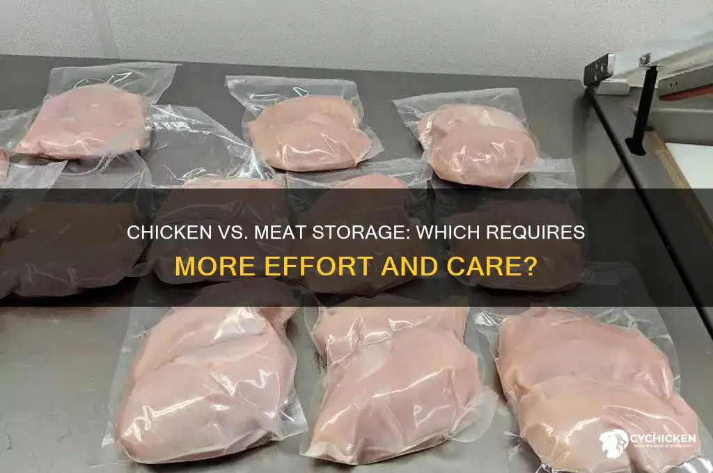 is chicken harder to store than meat
